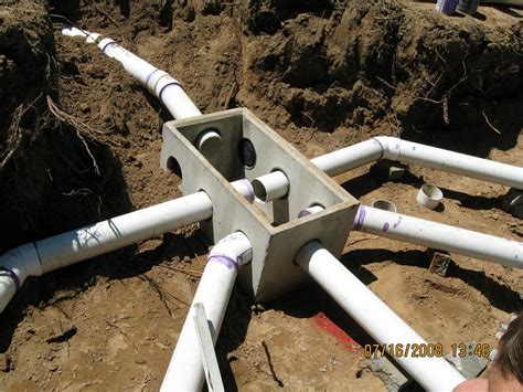 pipe from septic tank to distribution box|installing a septic distribution box.